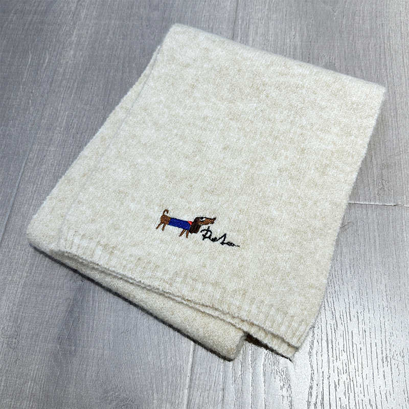 K212 Korean style high-grade pure color wool scarf for women all-match autumn and winter knitted shawl fashionable thick warm neck scarf customization
