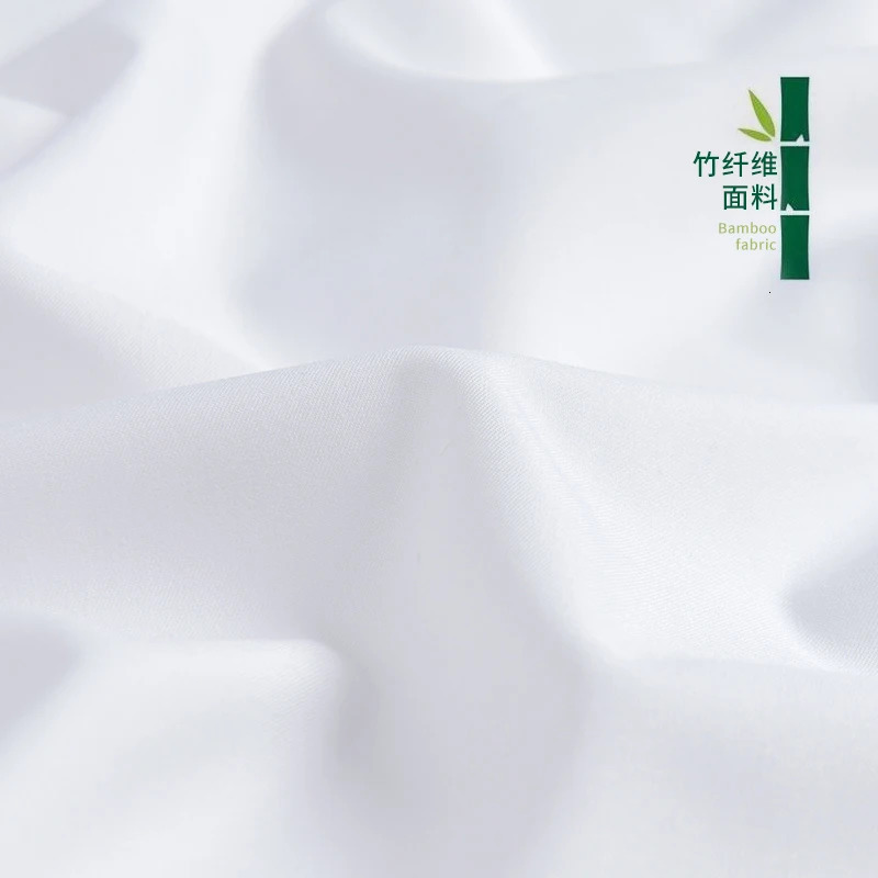 Fashionable blue black white mens dresses long sleeved shirts classic solid bamboo fabric mens social office shirts 250321