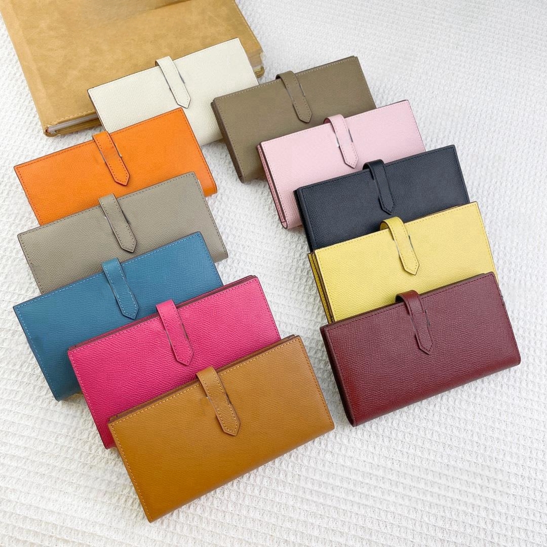 Designer Long Wallets Espom Whole Genuine Leather Zipper Coin Bag Card holders Purse Bags fashion Cowskin wallet For lady woman With Serial number Box