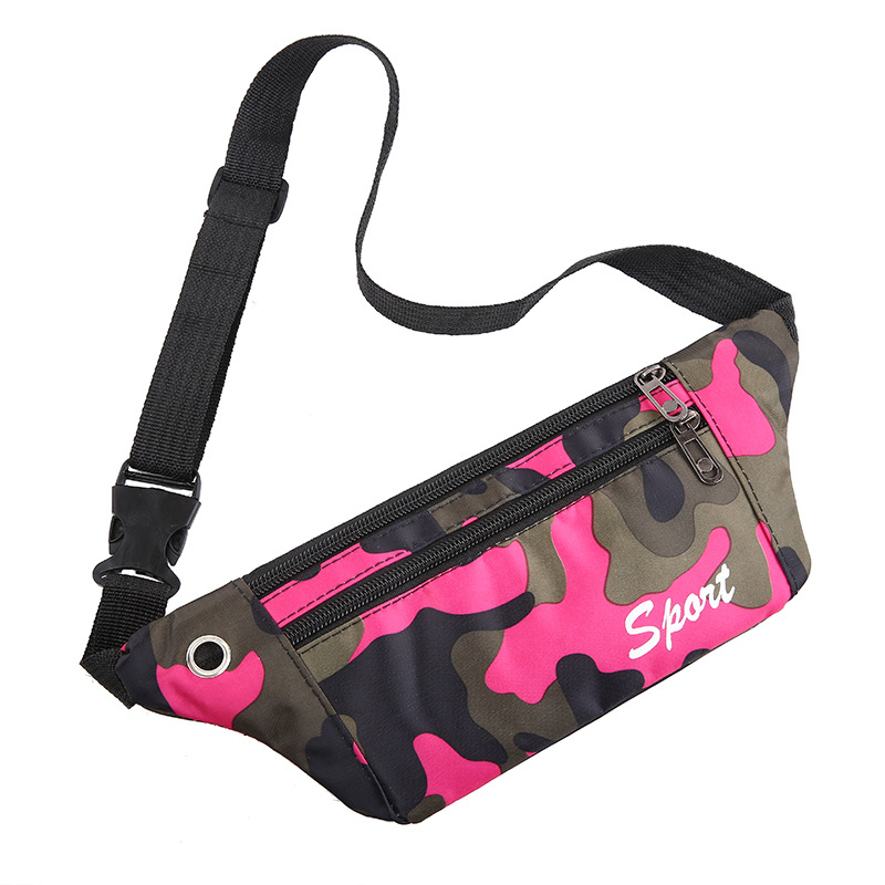 Men's waist pack canvas mobile phone crossbody bag Tools Mobile phone bag Sports cross Chest Bag Travel wallet