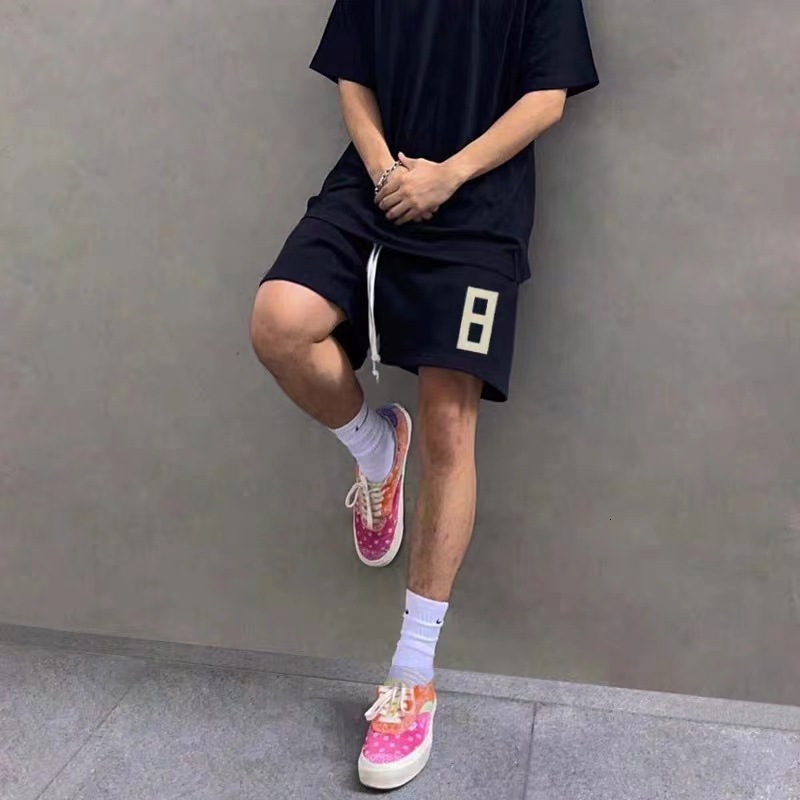 2025S Fashion Designer Summer ESSENTIALS Season Main Trendy Brand Word Printed Sports Loose Shorts For Men