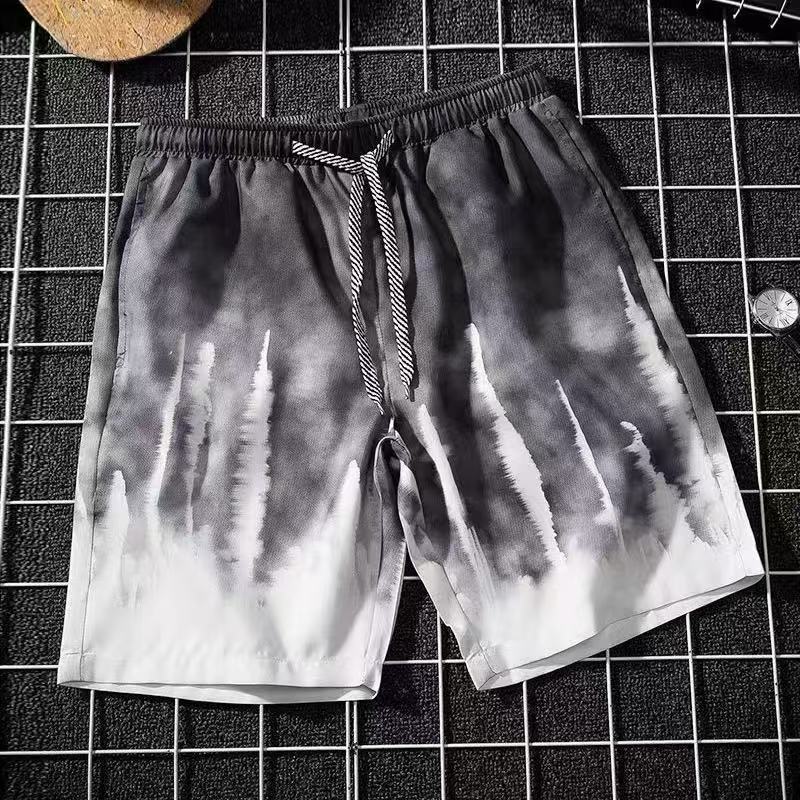 2025S Fashion Designer Four Sided Elastic New Summer Beach Pants Men S Trendy Brand Loose Five Inch Water Adjustable Quick Drying Shorts Couple Casual