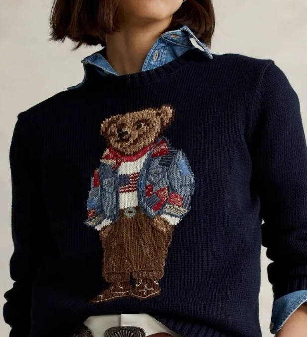 Mens Jumpers Designer Mens Womens Sweater Fashion Knit Sweaters Pullover Flag Embroidery Long Sleeve Casual Bear Sweaters Designer Sweaters for Women
