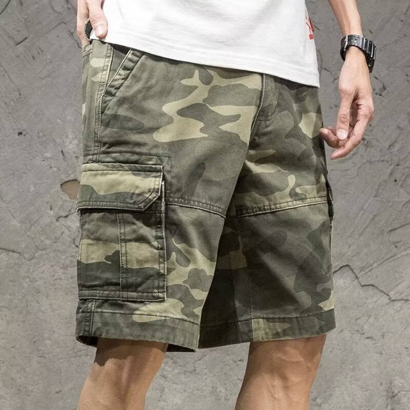 2025S Fashion Designer Shorts Men S Summer Loose Casual Sports Five Quarter Straight Leg Trendy Brand Functional Work Pants