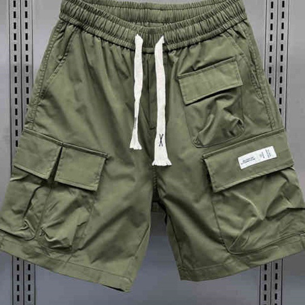 2025S Fashion Designer Sports Quick Drying Shorts Men American Fashion Brand Multi Pocket Work Youth Fashionable And Versatile Casual Five Quarter Pan