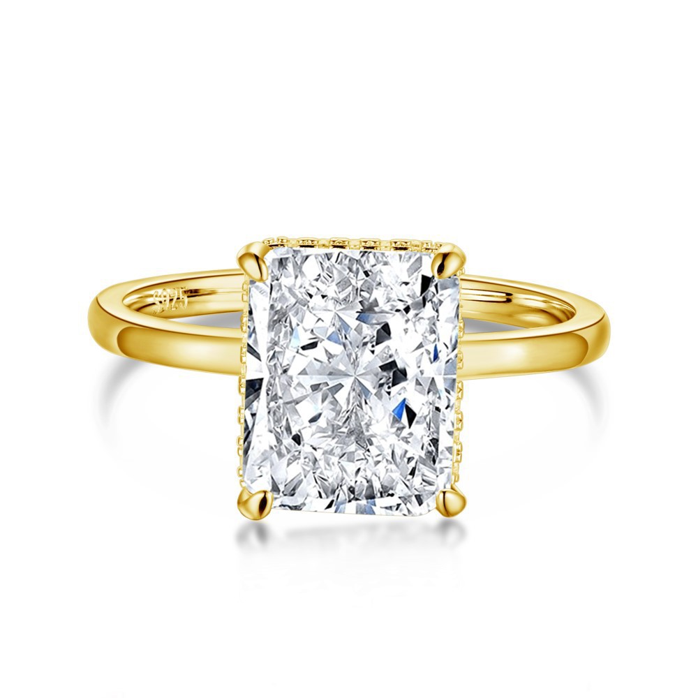 Smyoue Oval Cut 1CT 2CT 3CT D Color Moissanite Rings for Women Lab Dia Wedding Promise Band S Sterg Sier Jewelry GRA