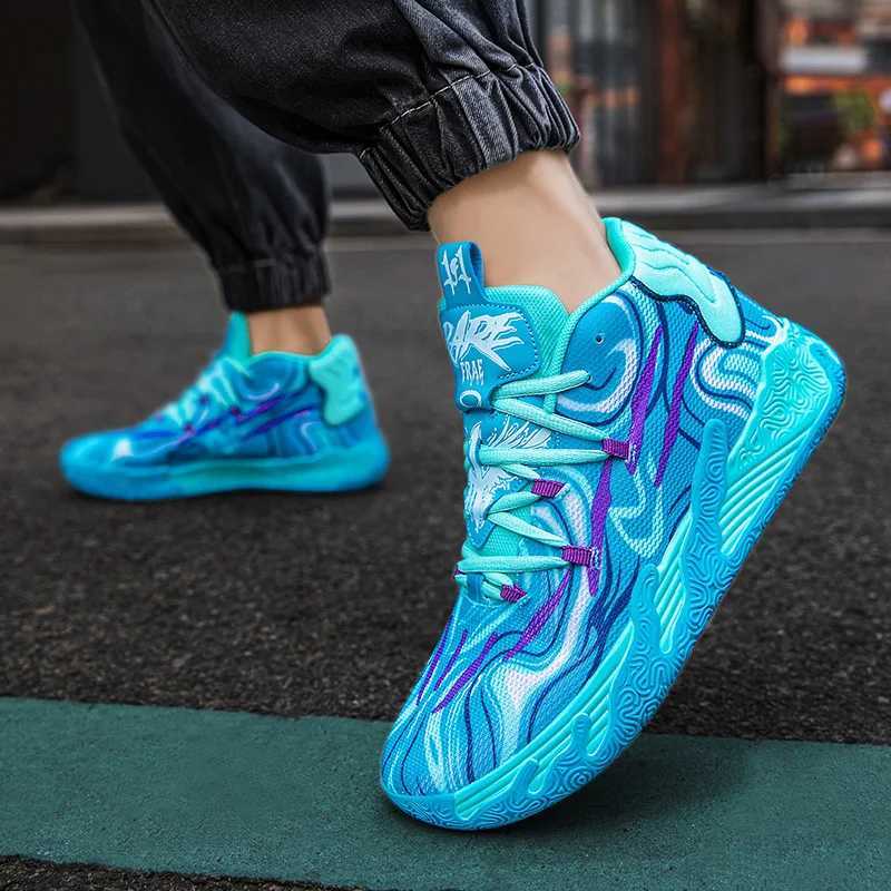 Mens Basketball Shoes High Tops: hot Breathable Non-Slip Sports Sneakers for Students - Y250322