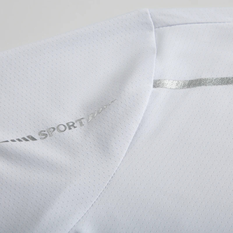 Running T-shirt Reflective Short Sleeve Ice Silk Quick Drying Summer Thin Breathable Fitness Tees Shirt Sportswear Sportsshirt 250322