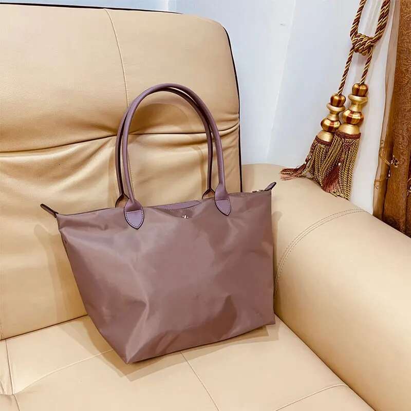 New Long Handle Dumpg Fashion Shoulder Bag Large Capacity Folding Mommy Handbag Foldable Nylon Pocket