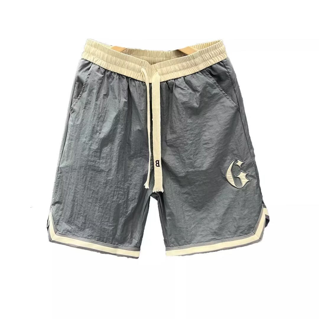 2025S Fashion Designer Teenagers Cropped In Summer Thin And Trendy Big Outerwear Trendy Brand Straight Leg Shorts For Men