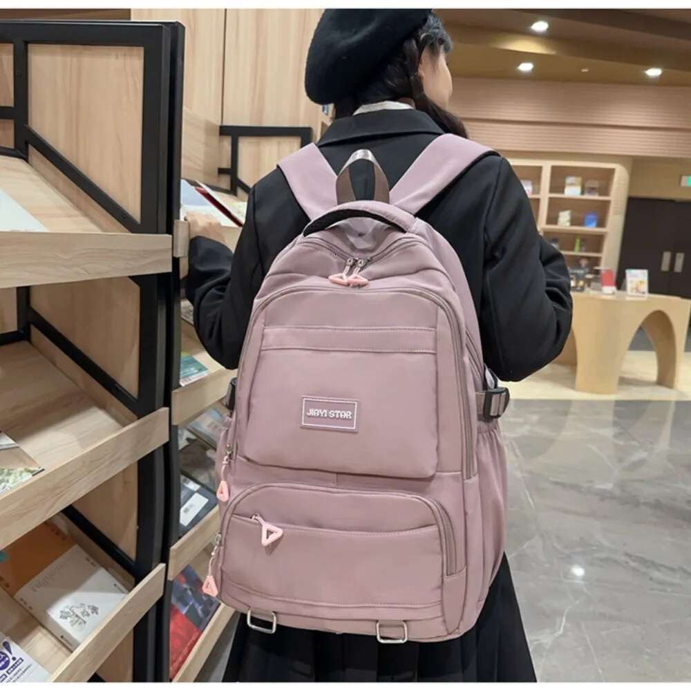 2025S Fashion Designer For Girls Large Capacity Nylon Waterproof College And High School Schoolbag Literary Women Backpack
