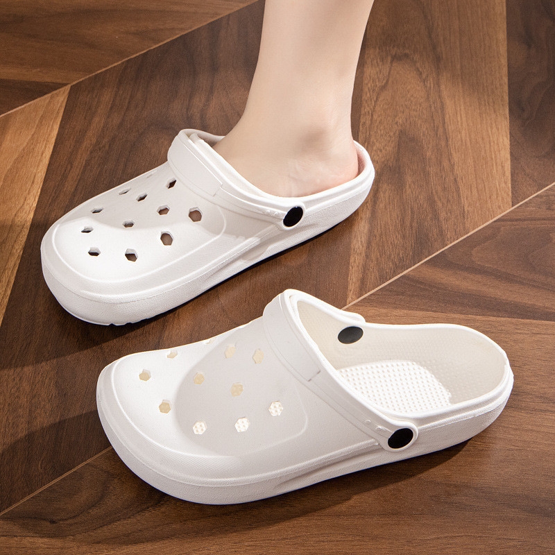 Summer fashion wear men and women EVA swimming baotou beach beach garden shoes drift breathable slippers a line Baotou shoes