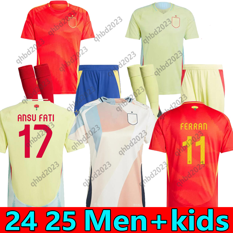 16-4XL 24 25 26 J. NAVAS Soccer Jerseys 2025 GAVI PEDRI LAMINE YAMAL RODRIGO MORATA PINO MERINO SERGIO M.ASENSIO FERRAN REDONDO Football Shirt Camiseta Futbol kids top 88