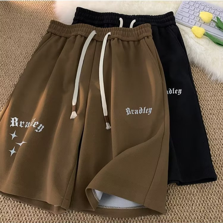 2025S Fashion Designer New Casual Sports Shorts For Men In Summer Popular Brand Loose Fit Teenage American Five Quarter Pants Trend