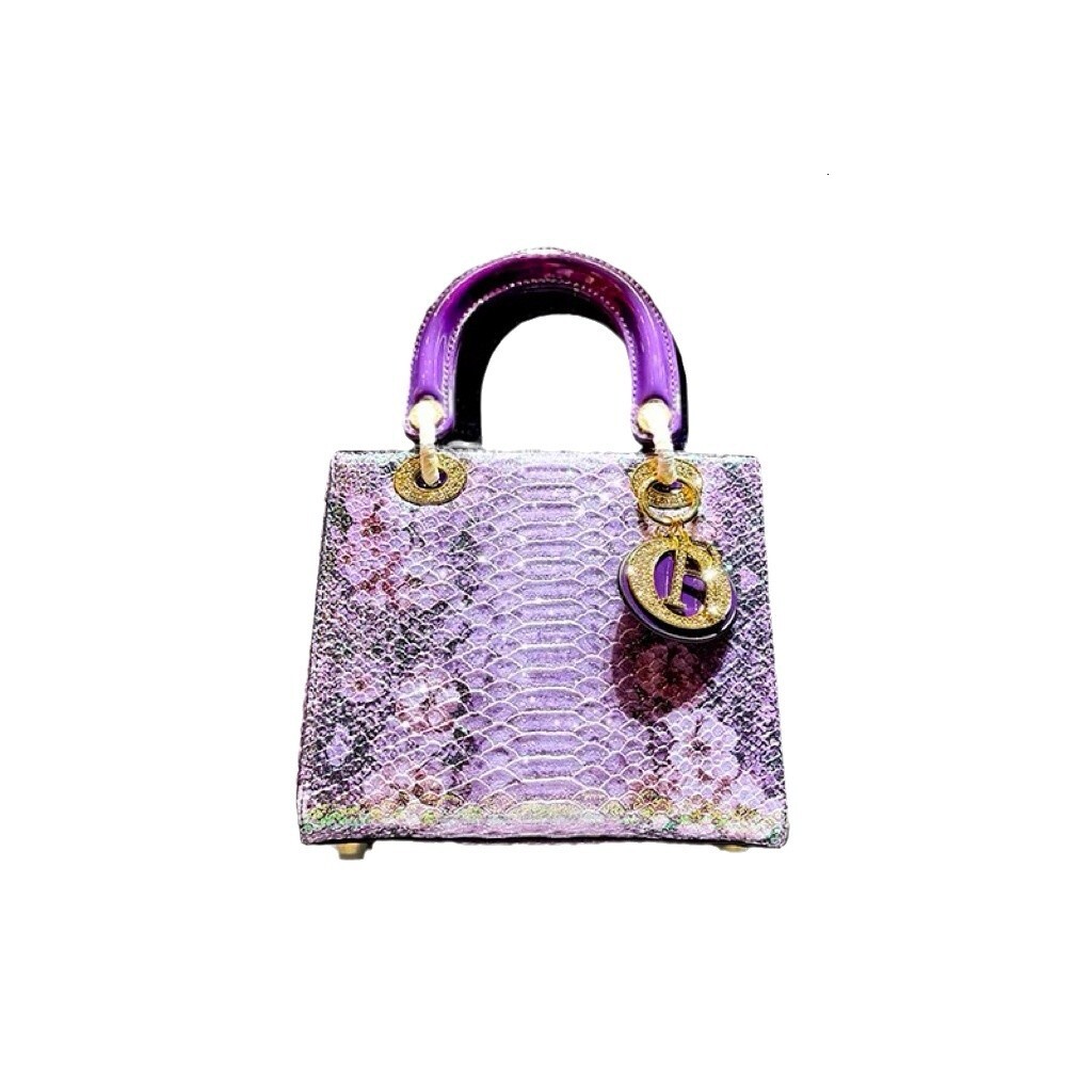 2025S Fashion Designer Advanced Light hot Niche Snake Skin Pattern Handbag Women S New Single Shoulder Crossbody Small Bag
