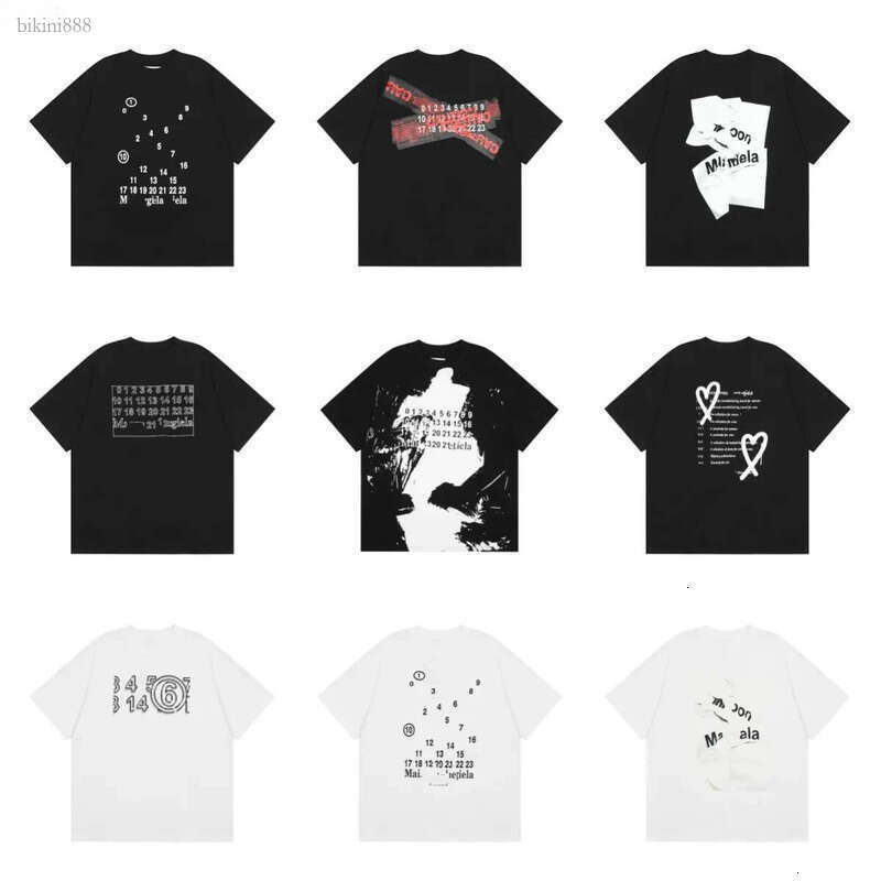 t mm6 tshirt mens clothing Casual Short Sleeve Streetwear tee shirt summer tops designer clothes men