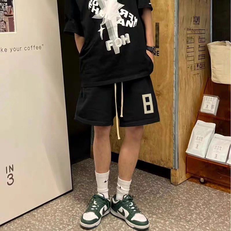 2025S Fashion Designer Summer ESSENTIALS Season Main Trendy Brand Word Printed Sports Loose Shorts For Men