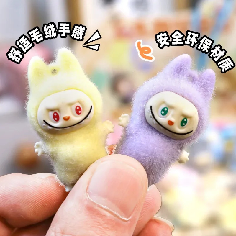 Cartoon Labubu Resin Plush Blind Box Pendant Backpack Accessories Desktop Cute Ornament ChildrenS Surprise Birthday Gifts 250319
