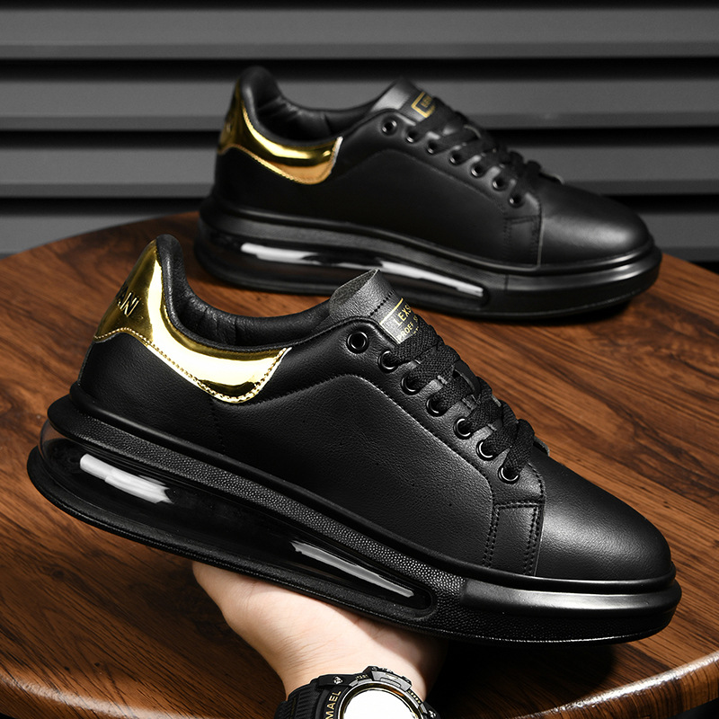 2025 new spring student unisex white sneakers Korean style trendy casual shoes full-palm air cushion sports sneakers