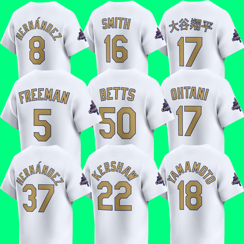 Mookie Betts Baseball Jersey Shohei Ohtani Freddie Freeman Yoshinobu Yamamoto Teoscar Hernandez Max Muncy Roki Sasaki Blake Snell Will Smith Edman VALENZUELA