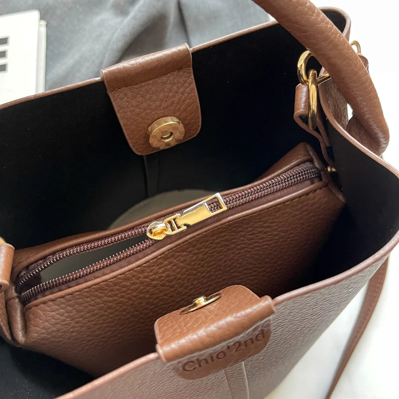 Advanced retro colored small bag womens cross body bag super fire bucket bag 250318