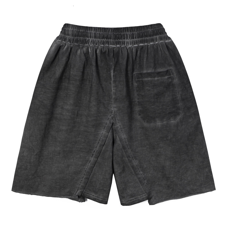 2025S Fashion Designer Loose Straight Leg Men S Versatile Ripped Five Quarter Pants Summer New Style Washed And Worn Trendy Brand Shorts For Men