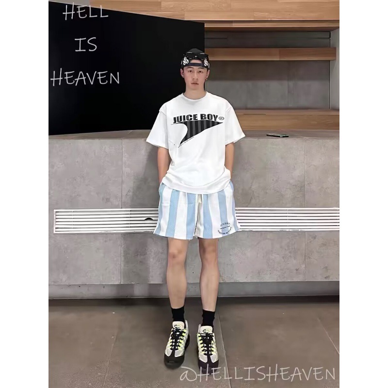 2025S Fashion Designer Summer New American Shorts Men S Trendy Brand Thin Design Small Loose Large Size Sports And Casual Split Pants