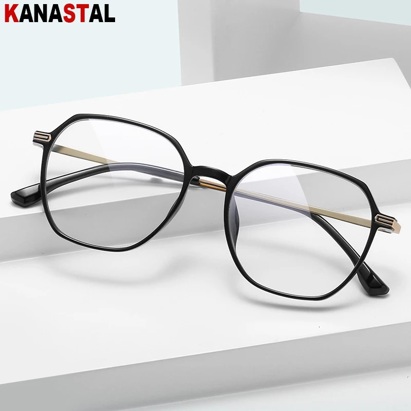 Women CR39 Optic Lenses Reading Glasses Prescription Myopia Eyewear Men Blue Light Blocking Computer Metal TR90 Eyeglasses Frame 250319