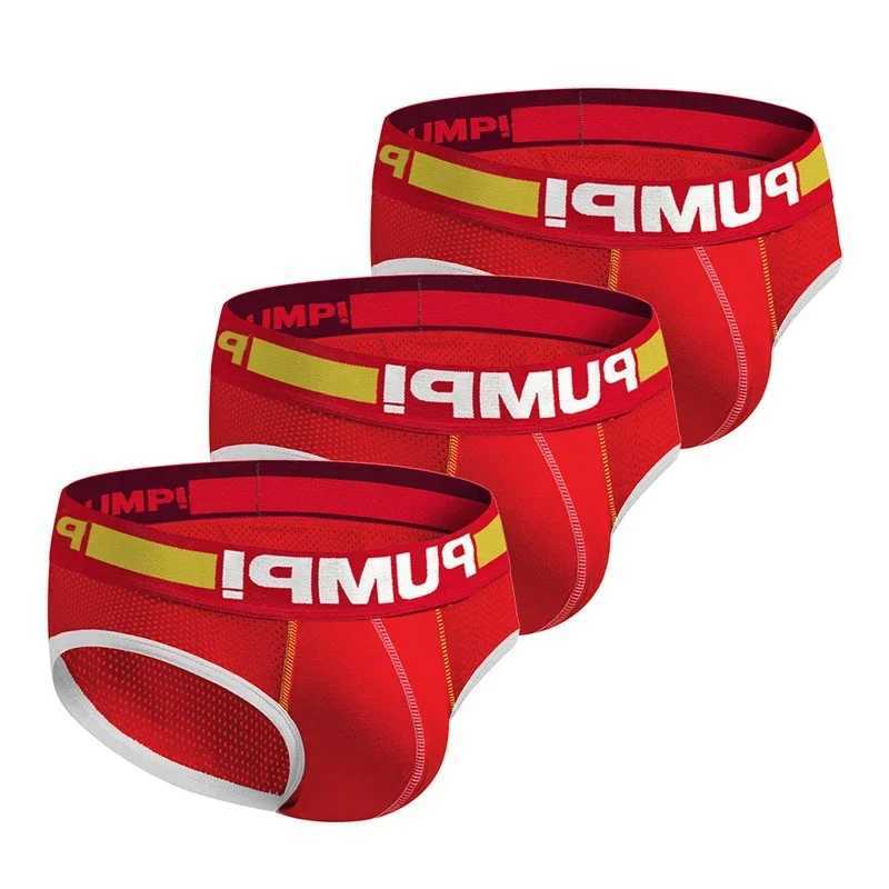 3pcs/lot Hollow Breathable Mens Slip Bikini Jockstrap Briefs Mens Panties Sexy Gay Men Underwear Sissy Sexy Men Brief UnderpantsT250322