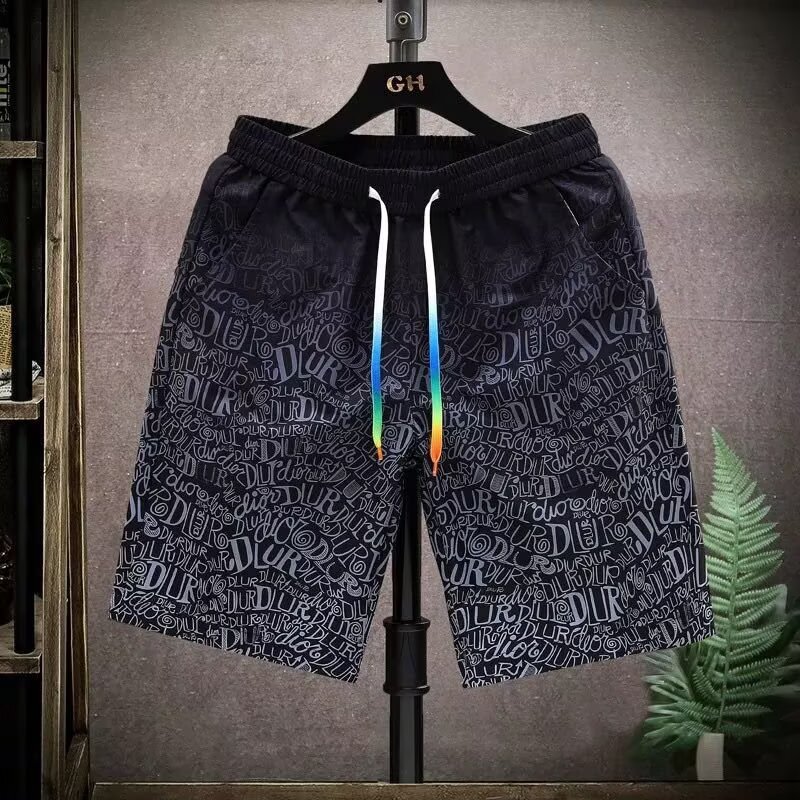 2025S Fashion Designer Trendy American Beach Boys High Street Niche Shorts Summer Loose Fit Mid Length For Men Five Quarter Pants