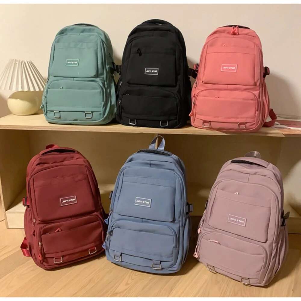 2025S Fashion Designer For Girls Large Capacity Nylon Waterproof College And High School Schoolbag Literary Women Backpack
