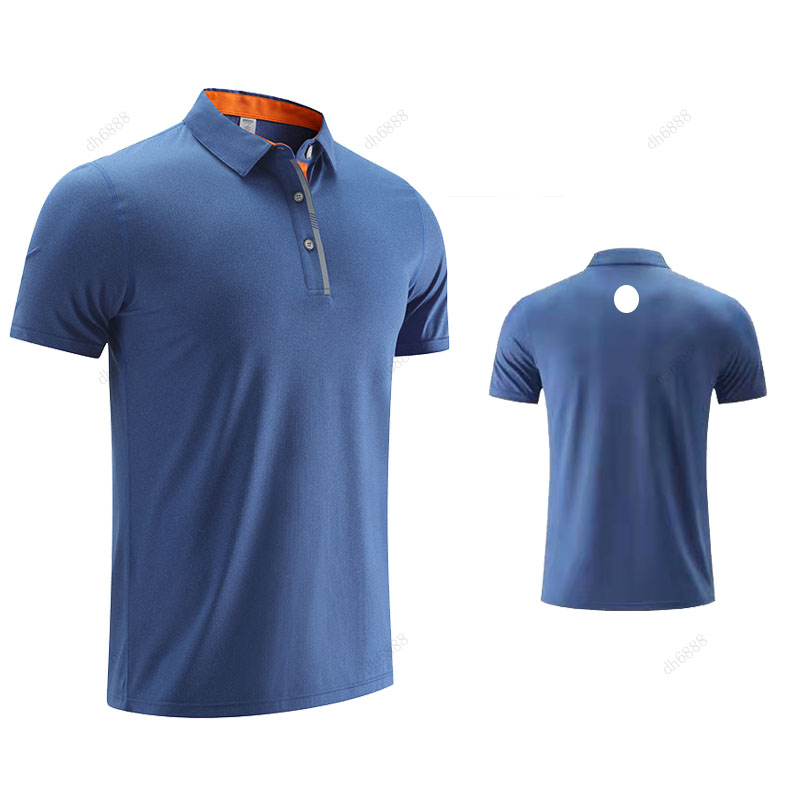 Outdoor Men's Polo Shirt Quick Dry Sweat-wicking Short Top Male Short Sleeve High Quantity Breathable and sweat absorbing running clothes Eurocode