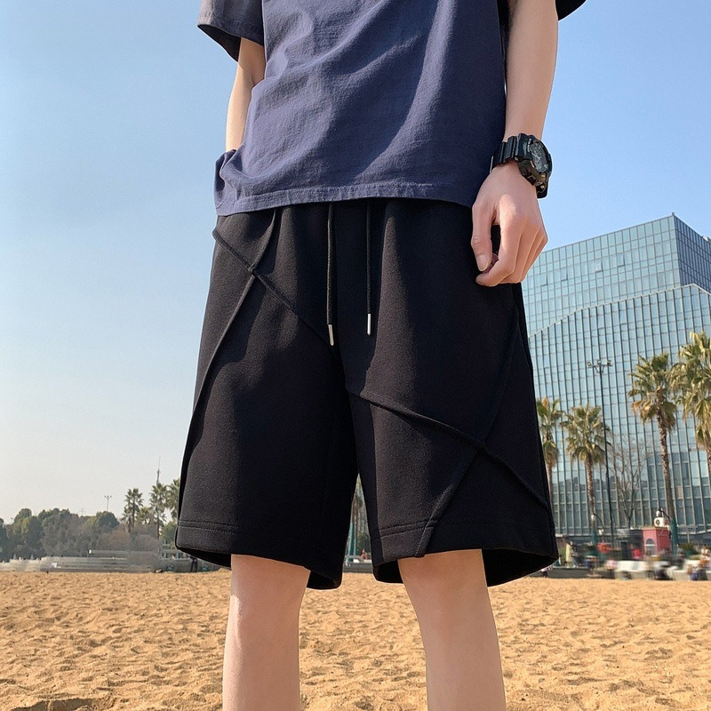 2025S Fashion Designer TREE Collaboration Summer Casual Sports Men S Shorts Ultra Avant Garde Trendy Brand Solid Color New Five Quarter Pants