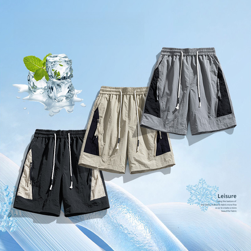 2025S Fashion Designer Workwear Men S New Summer American Trendy Sports Shorts Loose And Casual Outerwear Straight Leg Capris