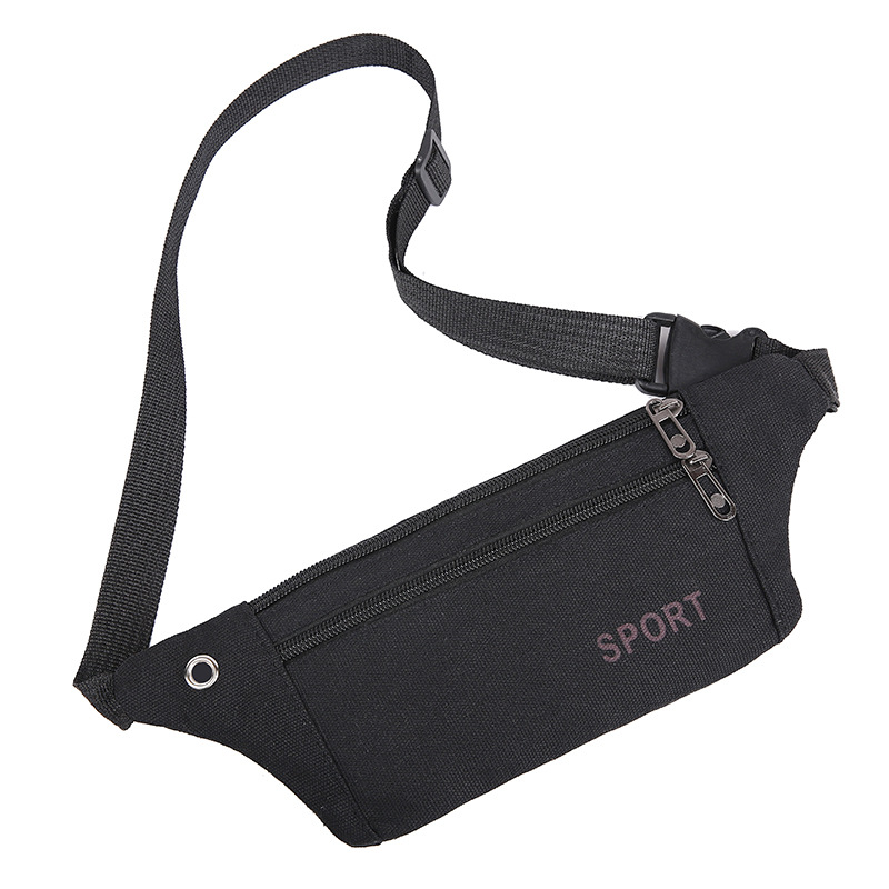 Men's waist pack canvas mobile phone crossbody bag Tools Mobile phone bag Sports cross Chest Bag Travel wallet 2025s hot