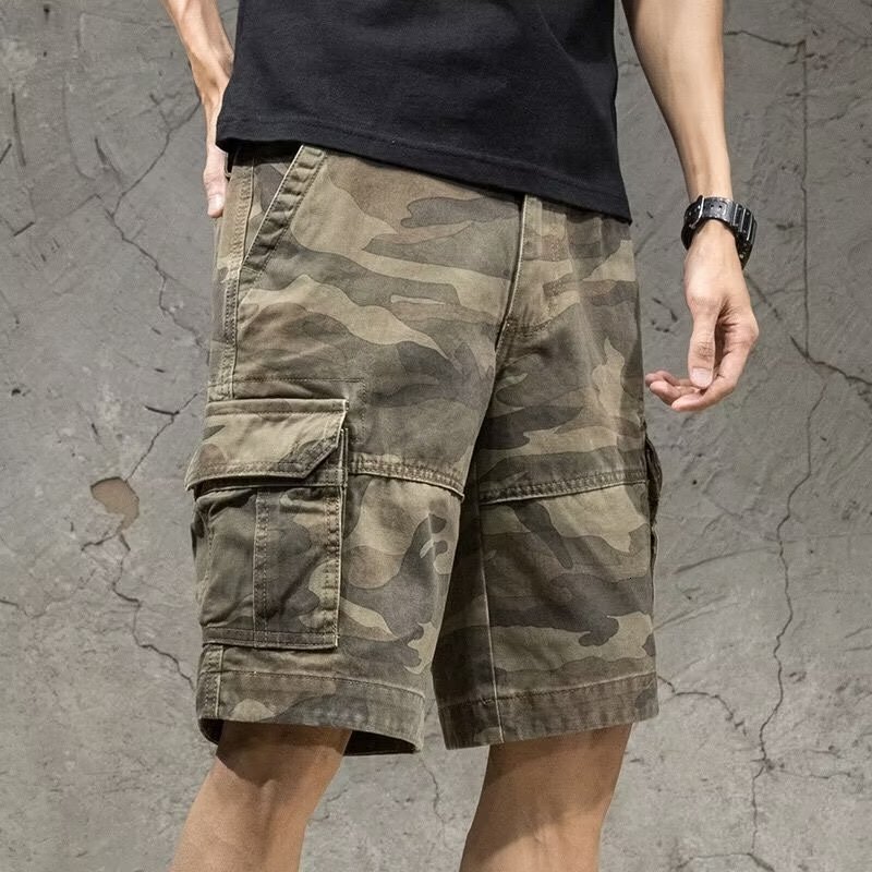2025S Fashion Designer Shorts Men S Summer Loose Casual Sports Five Quarter Straight Leg Trendy Brand Functional Work Pants