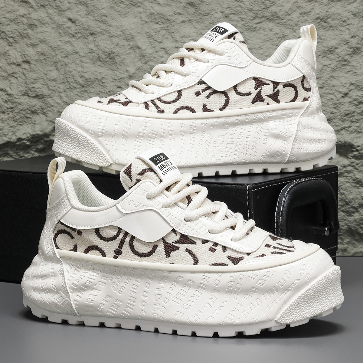 Men's shoes 2025 spring and summer new arrival thick sole wear-resistant work casual shoes men's sports soft soled comfortable casual shoes 