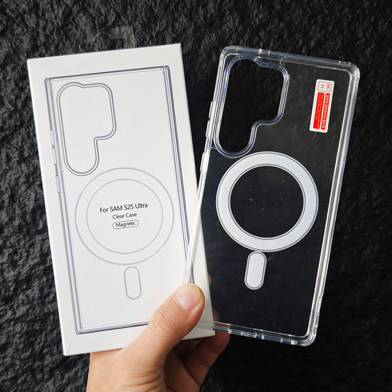 Magnetic Luxury Clear Armor Shockproof Case Hard Acrylic Magsafe For Samsung S25 Edge S24 FE S23 S22 Ultra S21 S20 Plus A06 A16 A26 A36 A56 A15 A35 A5
