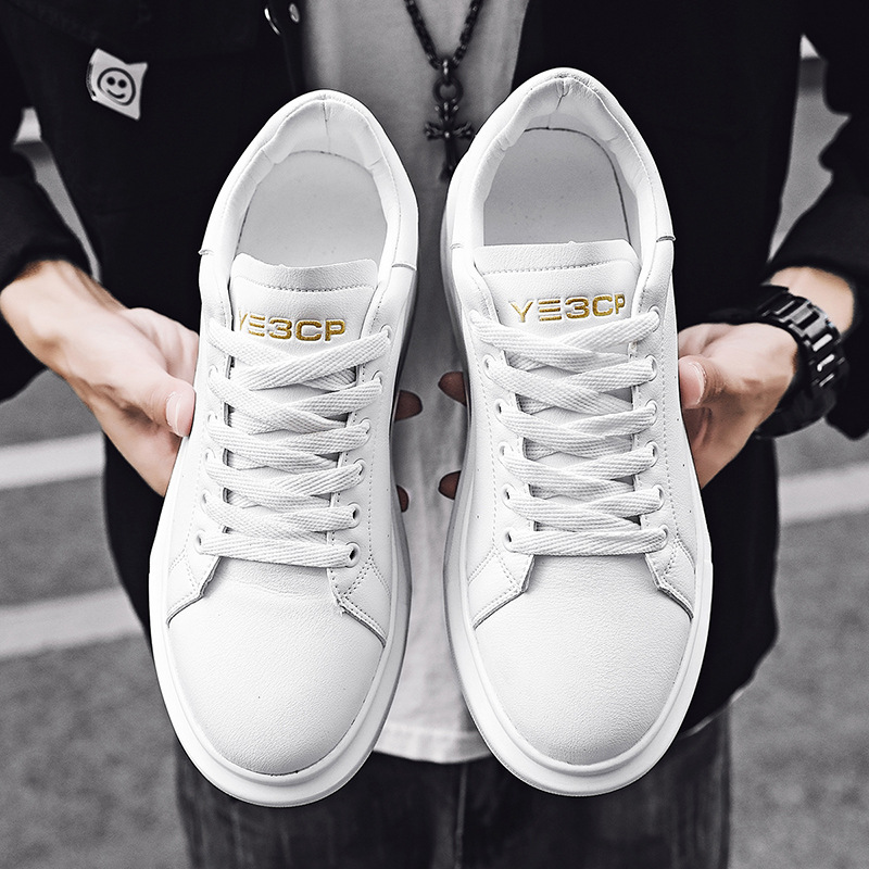 2025 new spring student unisex white sneakers Korean style trendy casual shoes full-palm air cushion sports sneakers