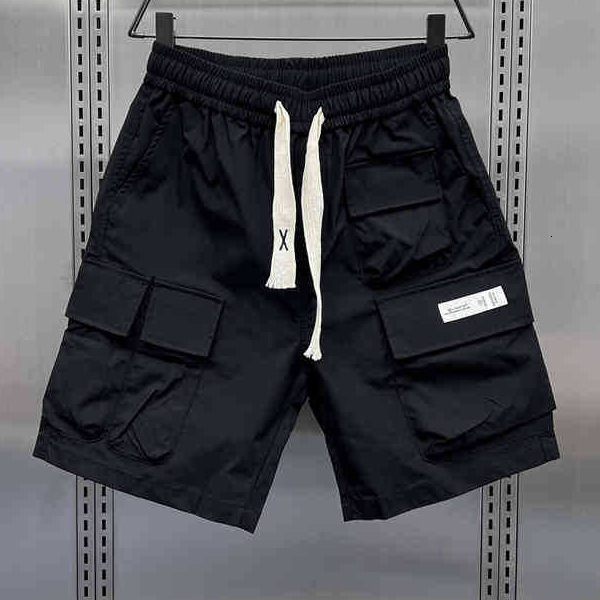 2025S Fashion Designer Sports Quick Drying Shorts Men American Fashion Brand Multi Pocket Work Youth Fashionable And Versatile Casual Five Quarter Pan