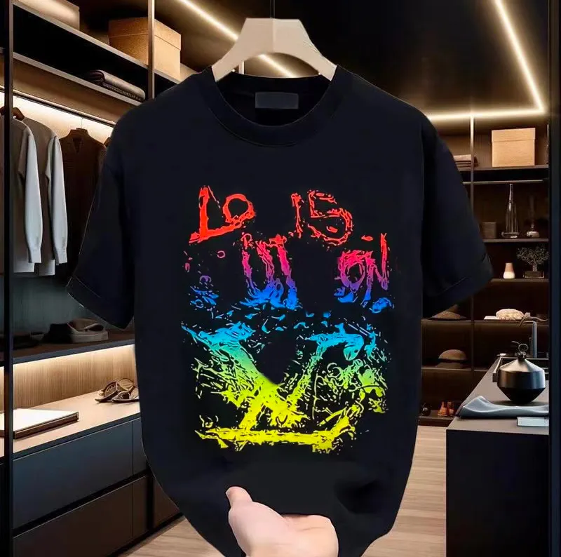 Men's T-shirt designer T-shirt, high-quality couple short sleeved shirt, 100% cotton printed couple top, anti pilling women's T-shirt XS-3XL