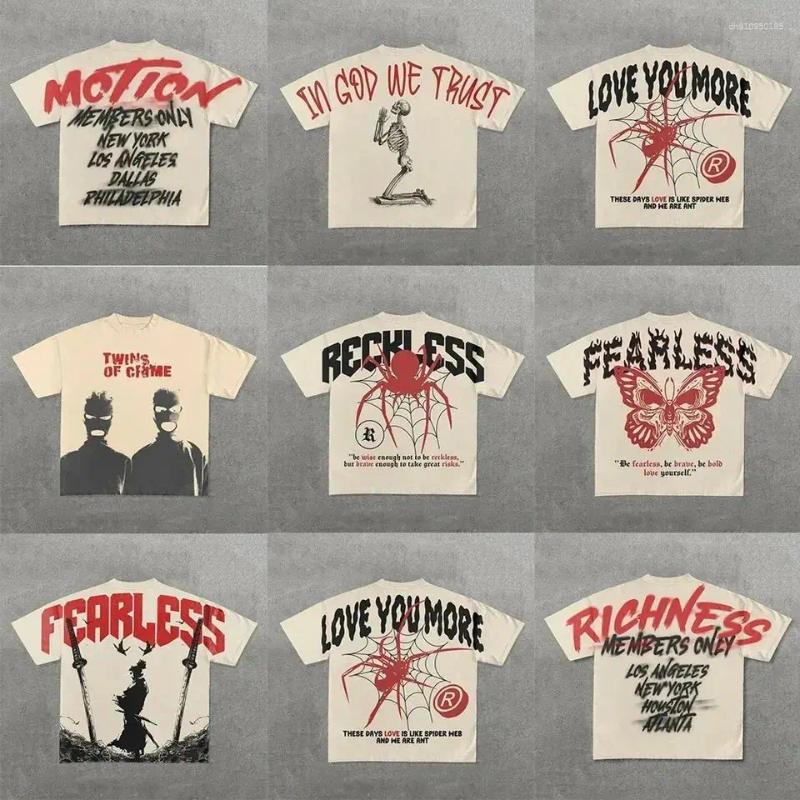 Women's T Shirts Summer Cartoon Abstract Print Loose Short Sleeve Harajuku Simple Cotton Men And Women Hip Hop O Collar Casual Couple