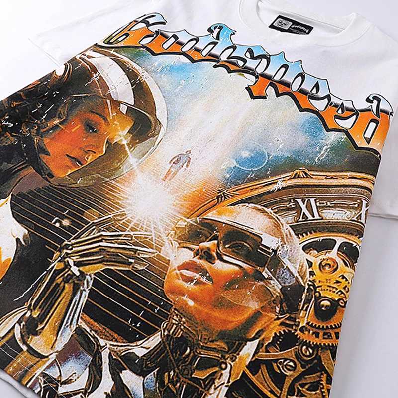 Mens Godspd T-shirt American haute couture printed shorts Sleve God SPD Top T X250324