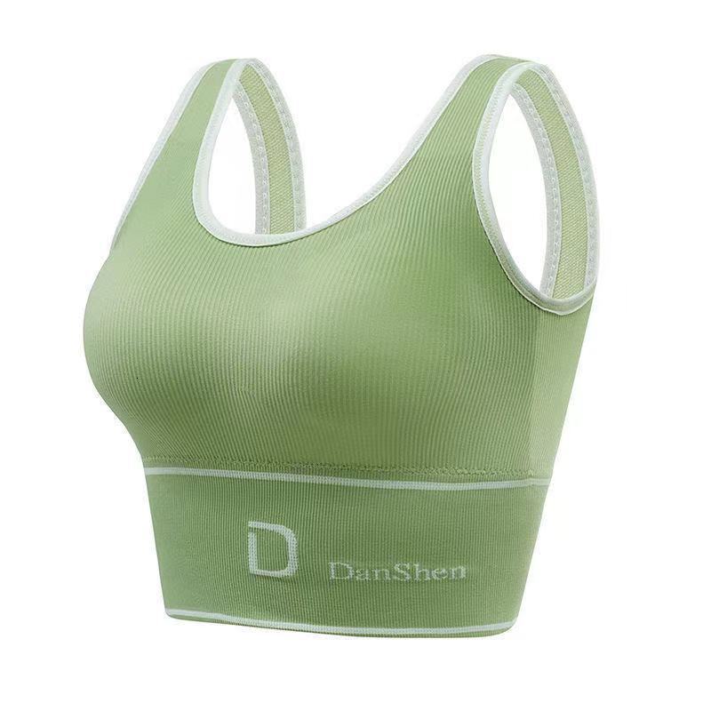 2025 New D-shaped U-shaped Seamless Back Vest Designer Plus Size No Steel Ring Top Outdoor Beach Women's Sports Vest