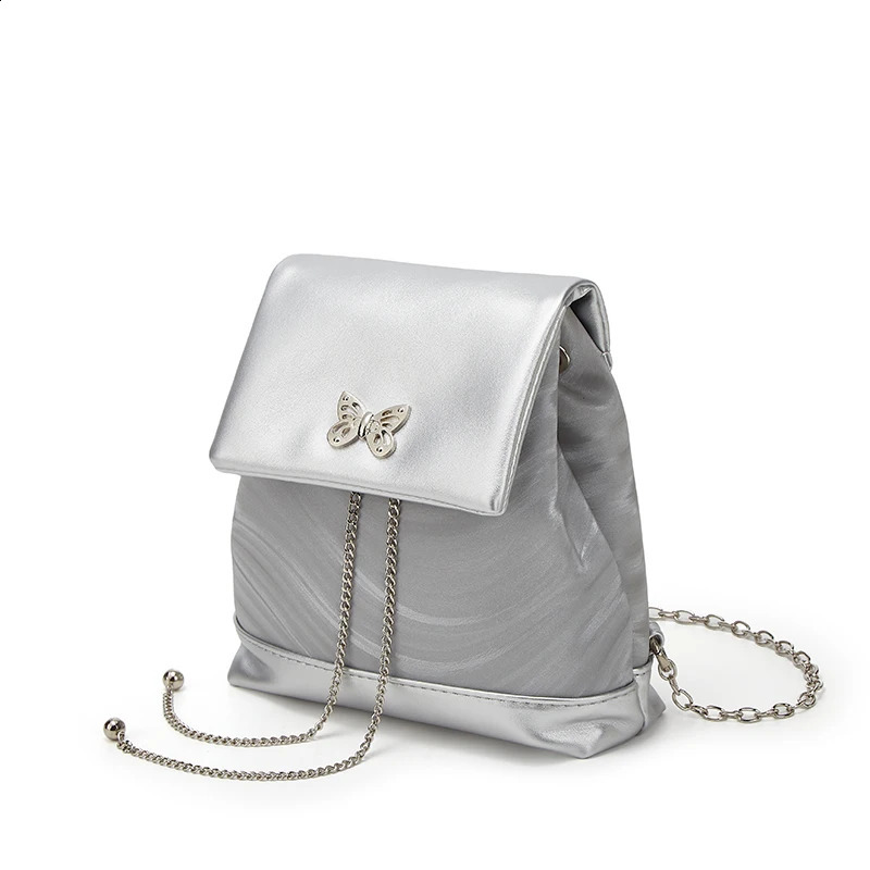 Butterfly Chain Mini Backpack Sweet niche chain butterfly backpack Korean style large capacity chain bag 250318