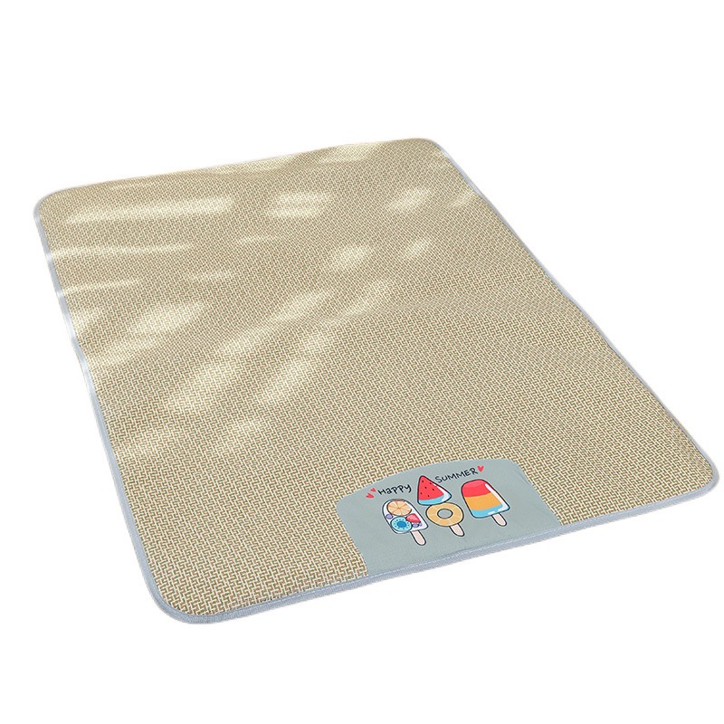 Cooling Mat for Dogs, Summer Cooling Pads Pet Cooling Outdoor Easy Carry Keep Your Pet Cool Oversized rattan mat(120*90cm)
