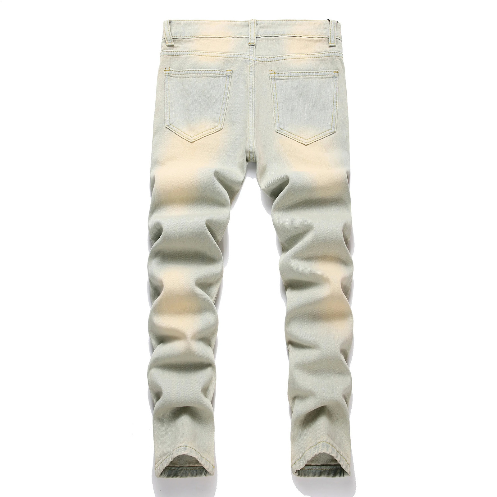 Boys Skinny Fit Ripped Distressed Stretch Fashion Jeans Pants Kids Fashion Dnim Trousers 250322