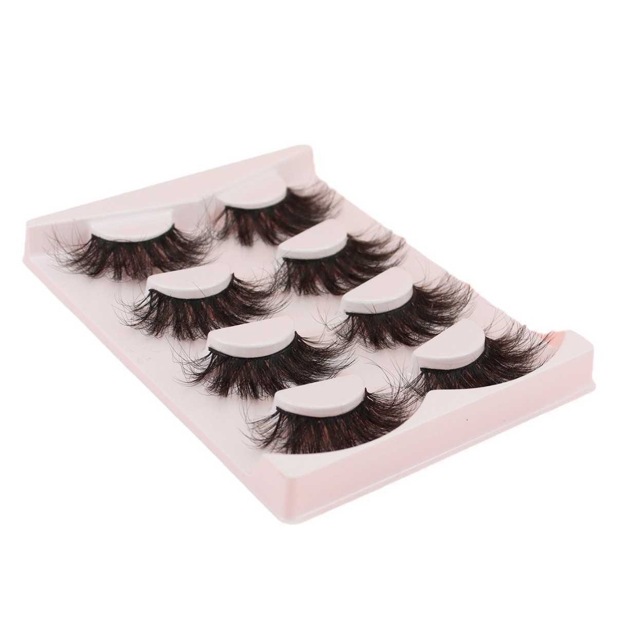 Thick and dense synthetic false eyelashes three-dimensional and long multi-layered curled eyelashes one-piece eyelashes W250324