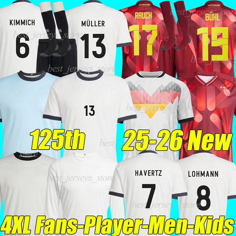 4XL 24/2025/26 125th Soccer Jerseys 125-Year Anniversary KIMMICH MULLER HAVERTZ SANE GerMANys FULLKRUG WIRTZ MUSIALA BEIER FUHRICH Football Shirt Men Kids Kit Socks