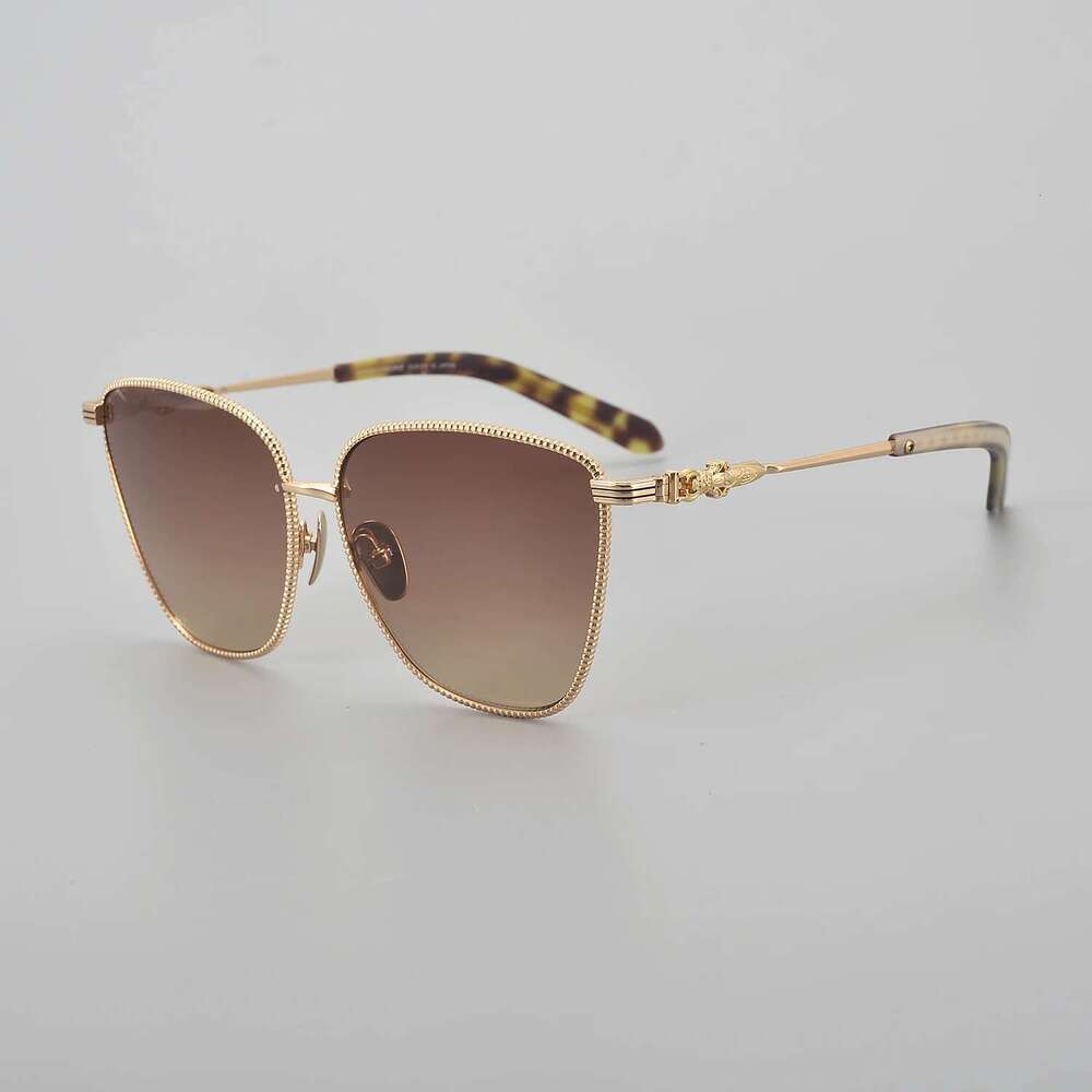 2024 NEW Gold Sunglasses Men Top Quality Square Fashion Designer Eyeglasses UV400 Outdoor Handmade Women Trendy SUN GLASSES